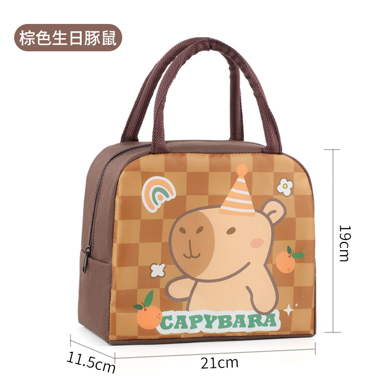 Bolsa para lonchera con aislamiento de papel de aluminio, bolsa de mano con dibujos animados, bolsa de almuerzo para el trabajo de estudiantes, bolsa de almuerzo con aislamiento para niños, bolsa bento. image 68