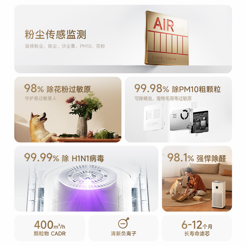 Xiaomi, smart air cleaner, deodorant