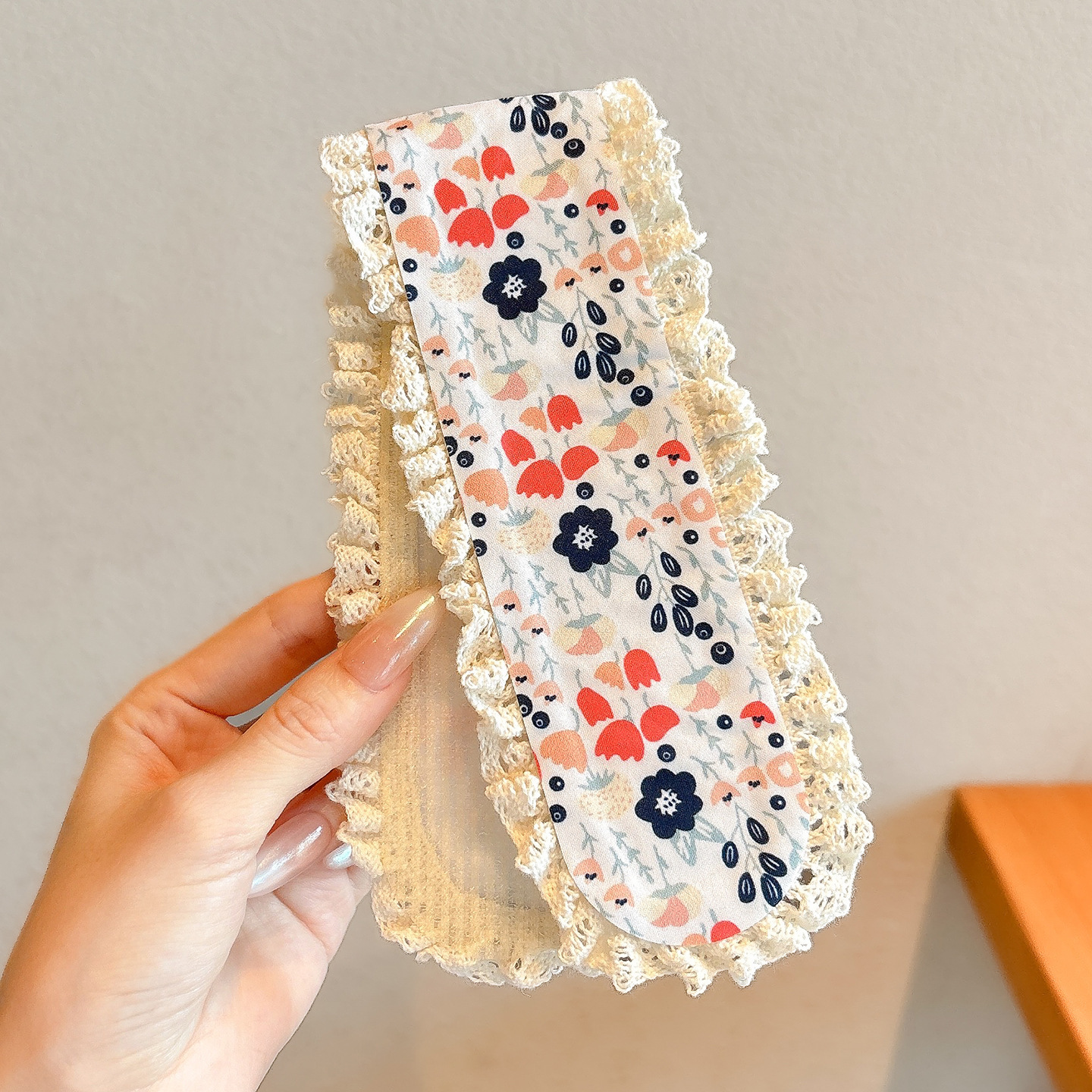 Velcro cinta de cabello frangeas de cabello roto acabado artefacto de publicación diaria uso exterior de banda de cabello universal fuera de la red banda de cabeza roja