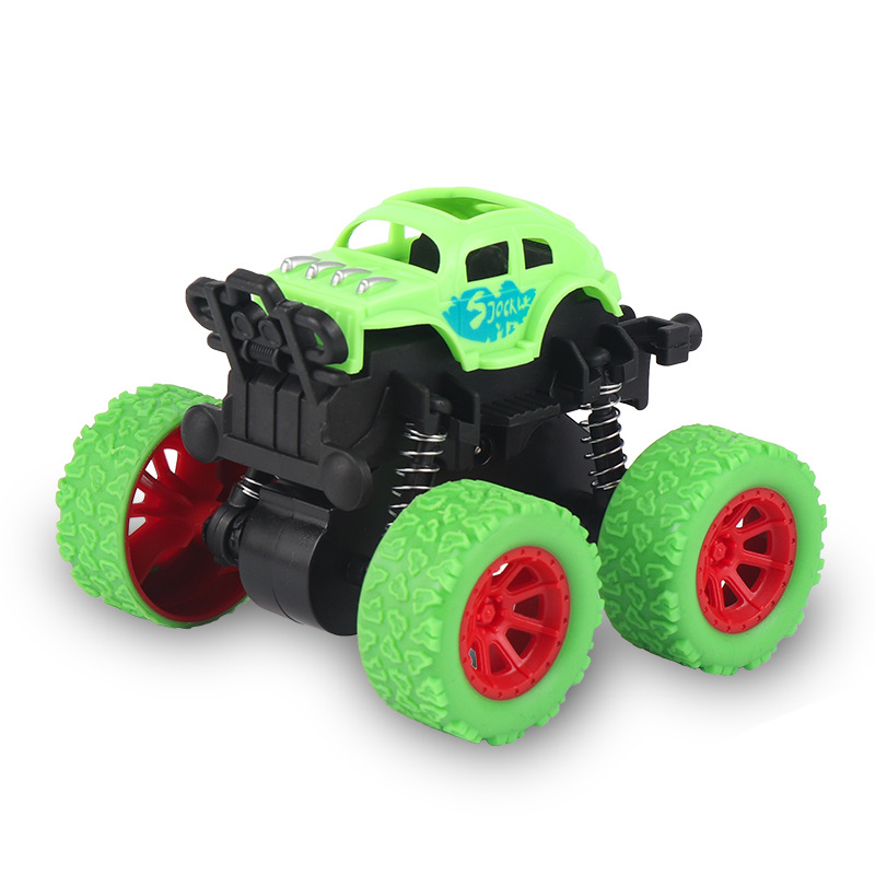 Tiktok Red juguete para niños fuera de la carretera tracción en las cuatro ruedas coche de inercia Tire hacia atrás coche chico puesto de mercado nocturno fábrica al por mayor