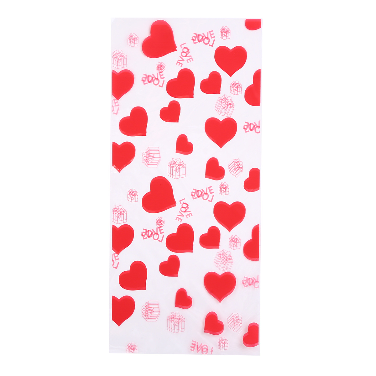 Bolsillo plano OPP para el día de San Valentín transfronterizo bolsas de impresión de dulces bolsas de embalaje galletas horneadas bolsas de vidrio plástico