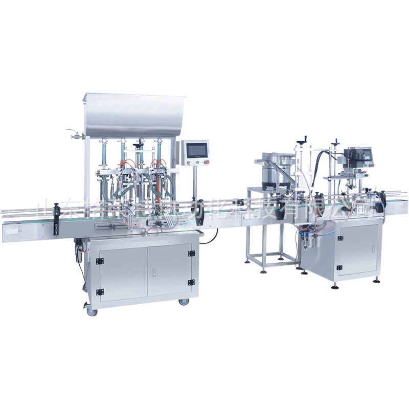 Автоматическая линия розлива соусов (чили, арахисовый) и напитков, коммерческое оборудование для дозированного розлива