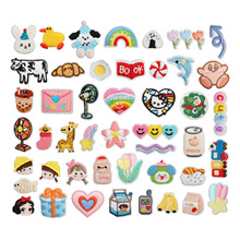 熨烫迷你尺寸刺绣布贴卡套配件点缀韩版diy小补丁贴电风扇刺绣标