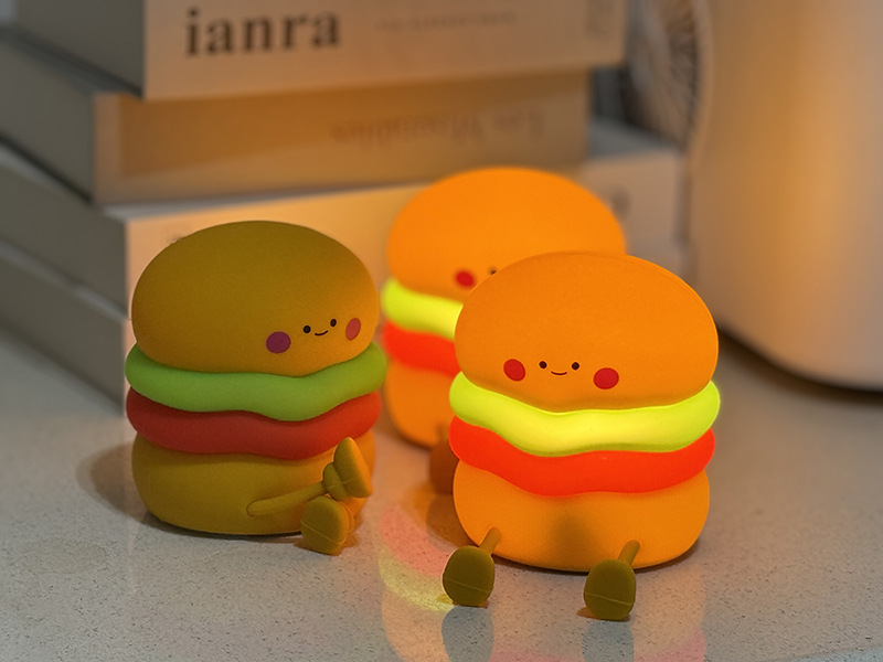 Super Mario LED signo de interrogación de carga de sonido luz de la noche de ladrillo cuadrado de escritorio USB inducción luz de la noche transfronteriza luz de la noche