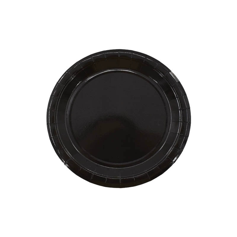 Comercio extranjero transfronterizo Amazon venta caliente de 7 pulgadas 9 pulgadas bandeja de papel desechable platos de pastel para niños fiesta de cumpleaños decoración de cubiertos