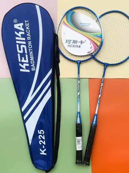 Genuine Koscak K225 Badminton Racket Set - Durable Double Racket for Adults and Students, Professional Training Set