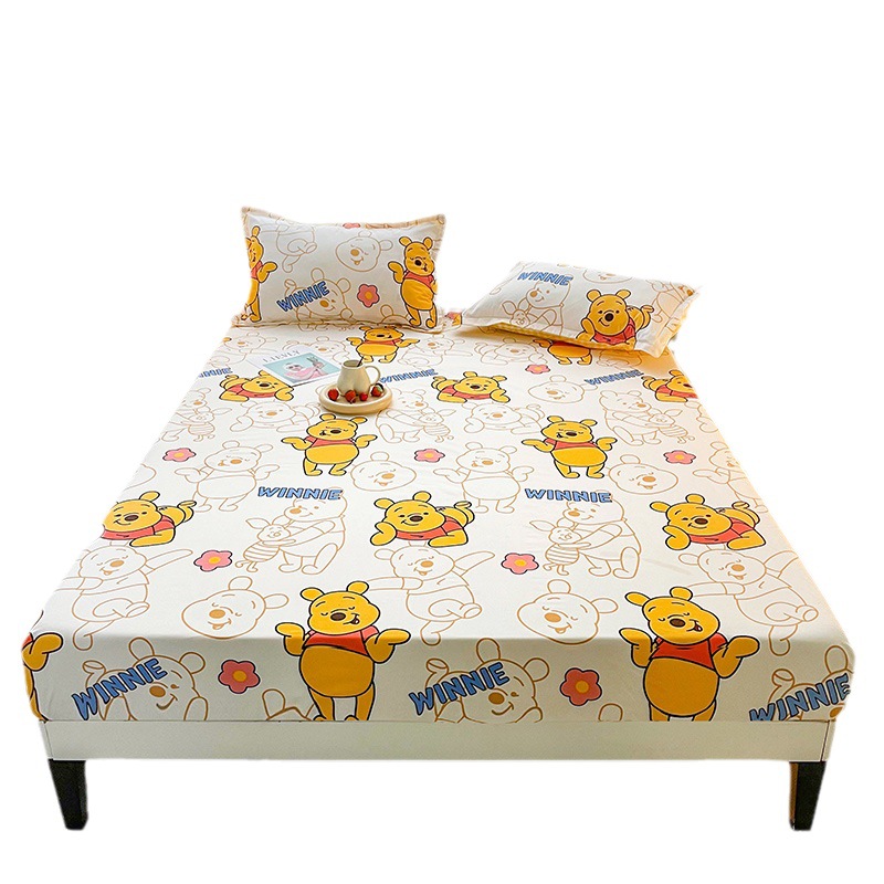 Protector de colchón ajustable con estampado cepillado, suave al tacto, antideslizante, para cama individual/doble, de Disney.