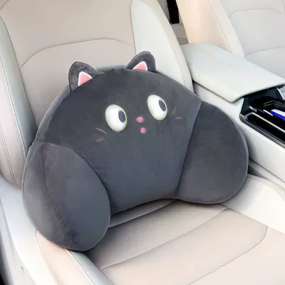 Headrest, Car Headrest, Car Lumbar - cross-eyed-meow-lumbar-support-single-pack
