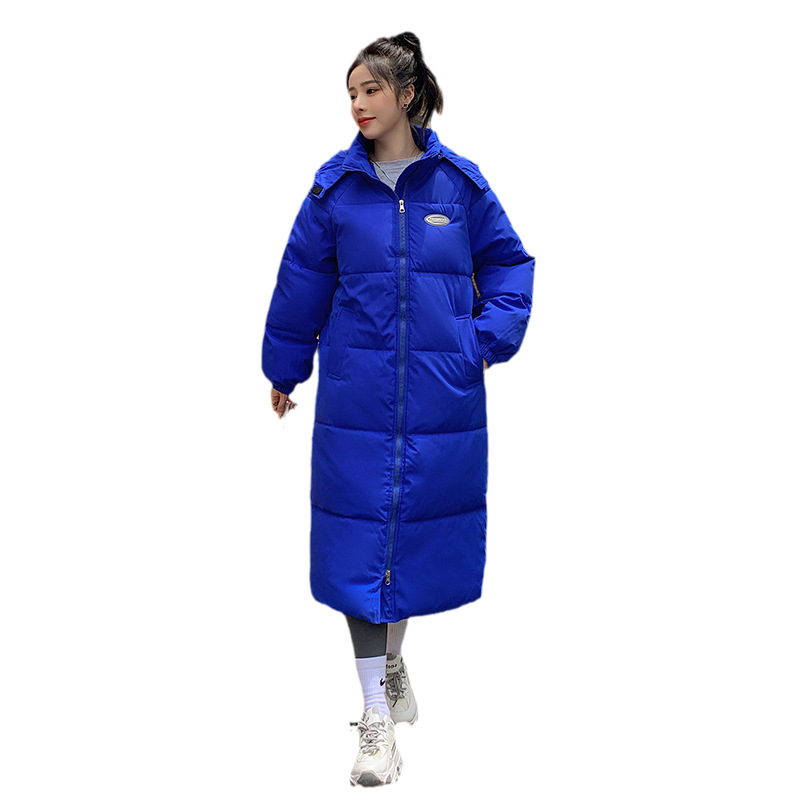 Trajes de algodón transfronterizos para mujeres 2025 invierno nuevo estilo coreano suelto de gran tamaño ropa de mujer rodilla gruesa chaqueta de algodón de mujer image 5