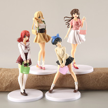 4款女友手办 动漫卡通千鹤麻美更科瑠花墨酱公仔玩具摆件