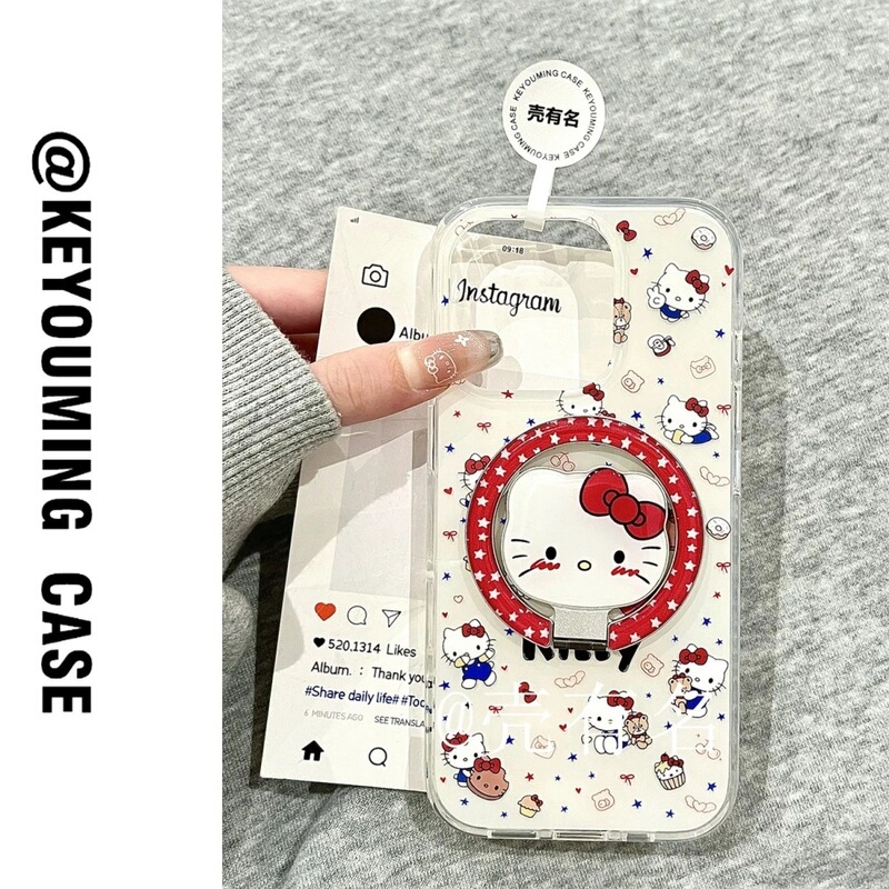 KT Cat is suitable for Samsung S23FE phone case, S26 Ultra/S24 Plus/S21 magnetic, and Apple 17 Pro Max