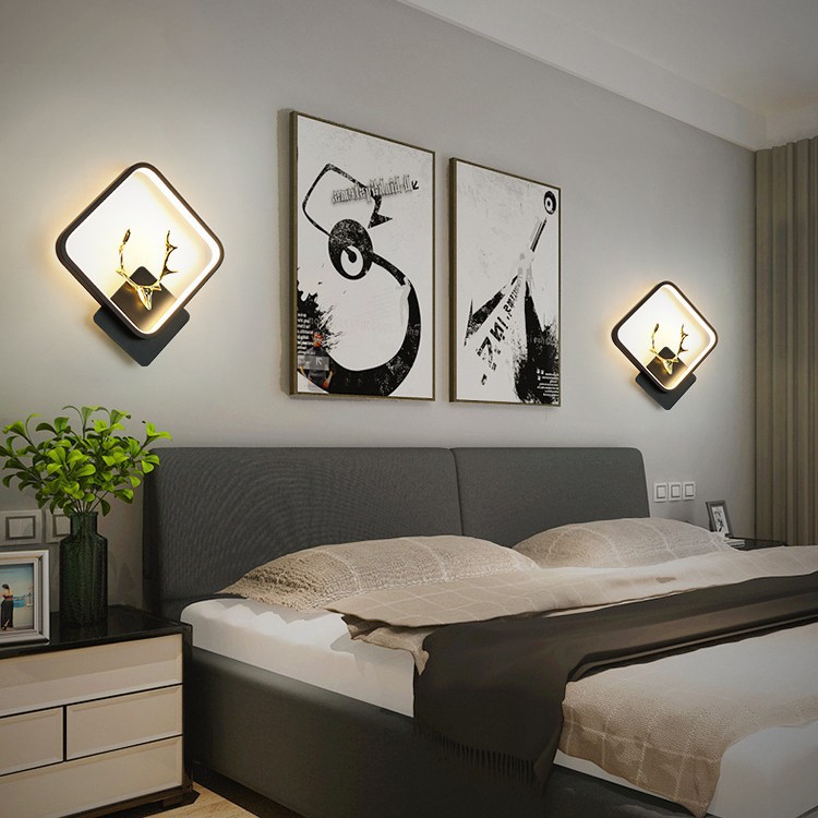 Pasillo lámpara de pared iluminación de pared pasillo led cabezal de cama moderna minimalista nuevo fondo escalera balcón entrada nórdica