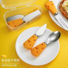 现货网红创新不锈钢芝士铲刀叉西餐厅厨房小工具家用奶酪餐具套装