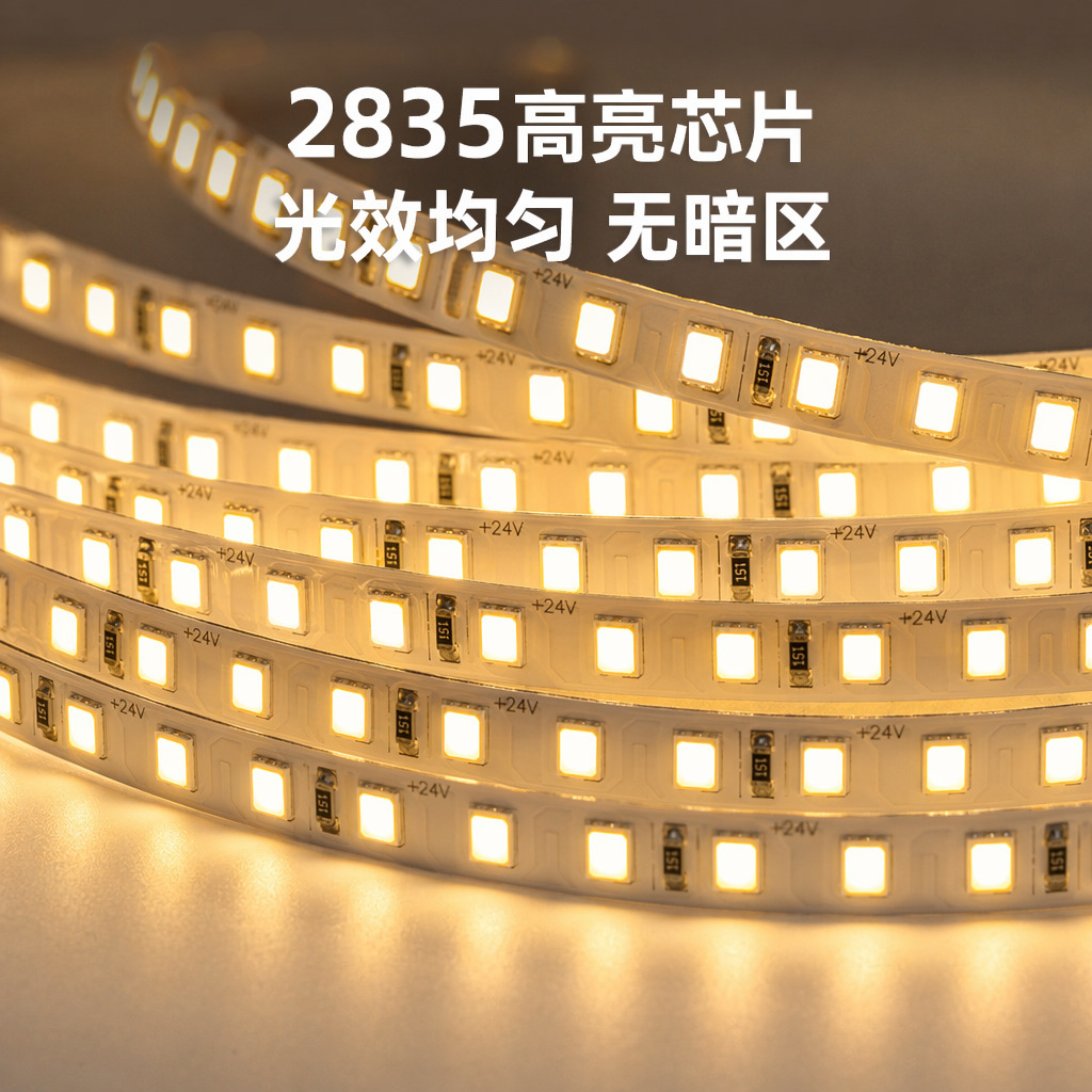 12V LED-Streifen ohne Spannungsabfall, Innenbereich lineares Niederspannungs-Selbstklebeleuchtenband, Deckenlicht mit linearer Ambientebeleuchtung für Zuhause, dimmbar.