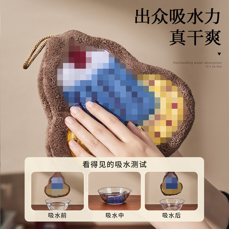 卡通高颜值擦手巾 厨房卫生间吸水加厚防臭速干擦手毛巾厂家现货|undefined