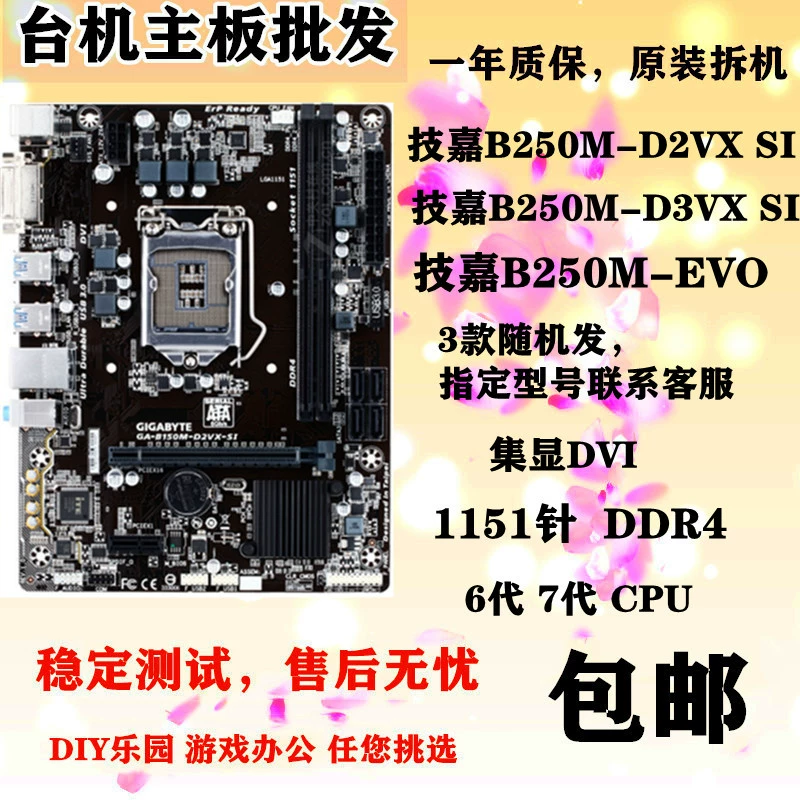 /B250M-D3V D2V HD3 DS3H D3H Wind DDR4 Z170 Z27