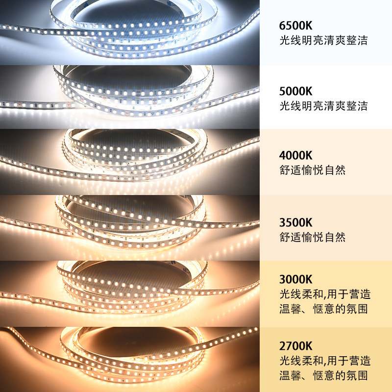 灯带led灯条24v高亮低压氛围灯全光谱120珠8mm2835线型任意剪灯带|undefined