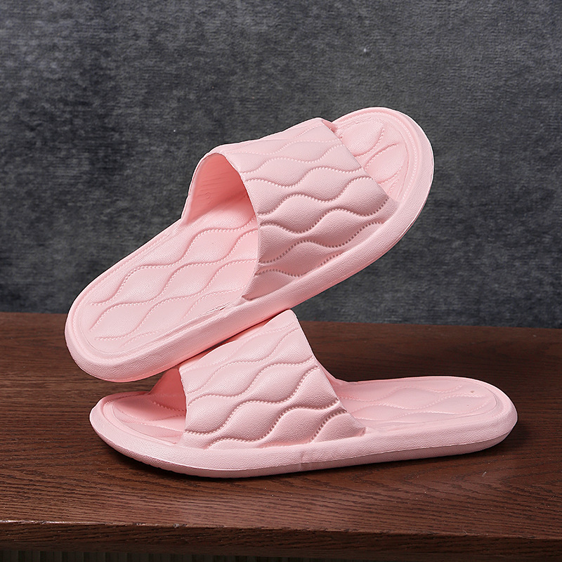 Jingchen Shoes の新しい女性用スリッパ、夏の家庭用、シンプルなバスルーム入浴用、男性用滑り止めカップル屋内サンダル|undefined