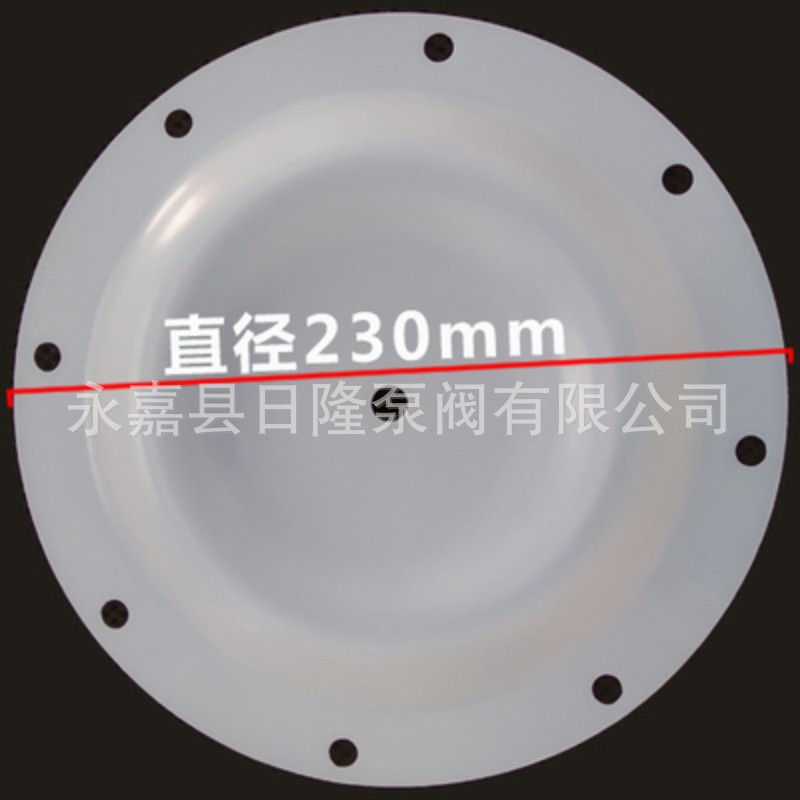 隔膜泵配件   四氟膜片  F4膜片厂家 外径230MM