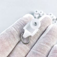 定制方轮窗帘轨道辅料滑轮直轨弯轨滑轨配件挂钩配件走轮静音滚轮