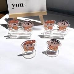 Cartoon Cute Crayon Shinchan Little Koi Rocking Toy Teeter Totter Desk Decoration Acrylic Shaking Student 