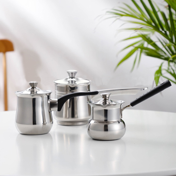 Stainless steel coffee cup teapot coffee pot Moka pot hand coffee pot Turkish coffee pot coffee appliance