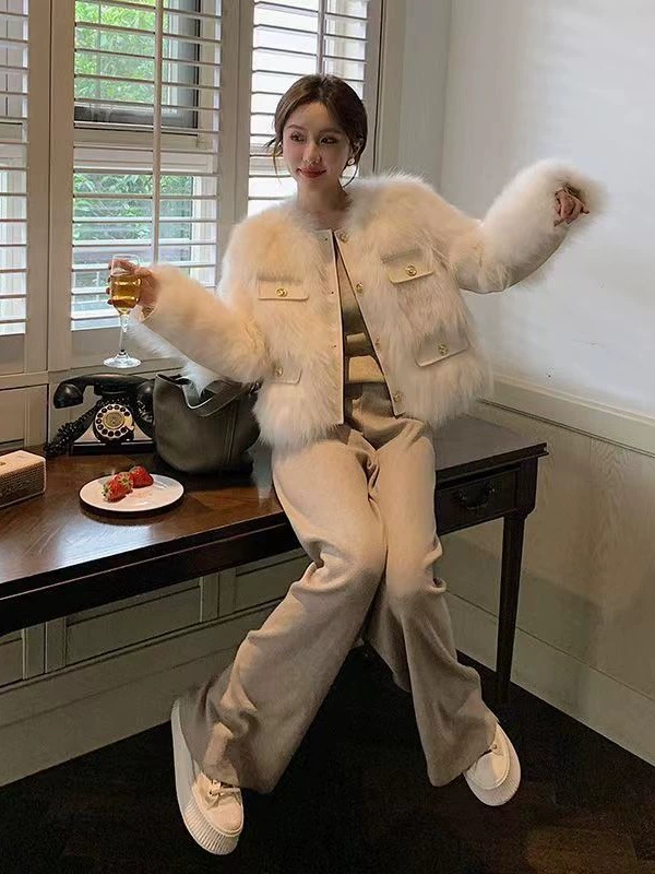 Демисезонная облегающая куртка, стиль Chanel, корейский стиль
