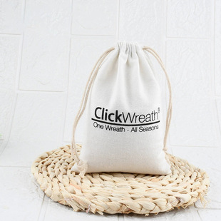 8-Inch Cotton Bag Twill Storage Drawstring Bag Printed Fabric Bag Jewelry Storage Bag Manufacturer Free Shipping Free Sample