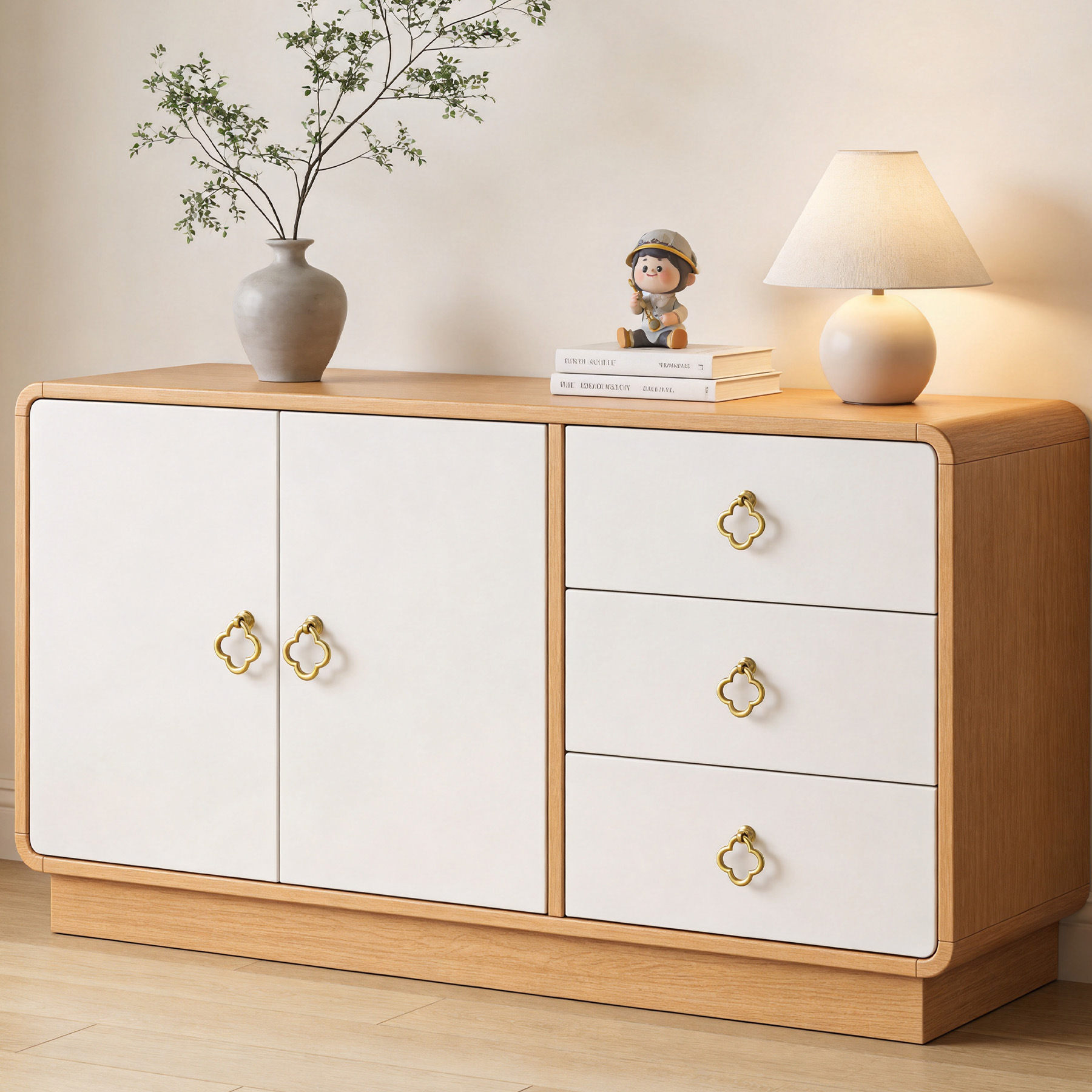 Nuevo estilo Chino armario manija de la puerta de hardware muebles de latón puro manija de la puerta del gabinete del cajón manija de la puerta al por mayor de Oro image 6