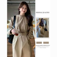 法式高级感新款超好看的秋季女装轻奢时尚复古气质收腰连衣裙外套