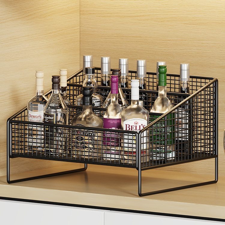 Wine Rack Storage Rack Household Simple Iron Wine Display Rack New Sideboard Desktop Wine Storage Rack