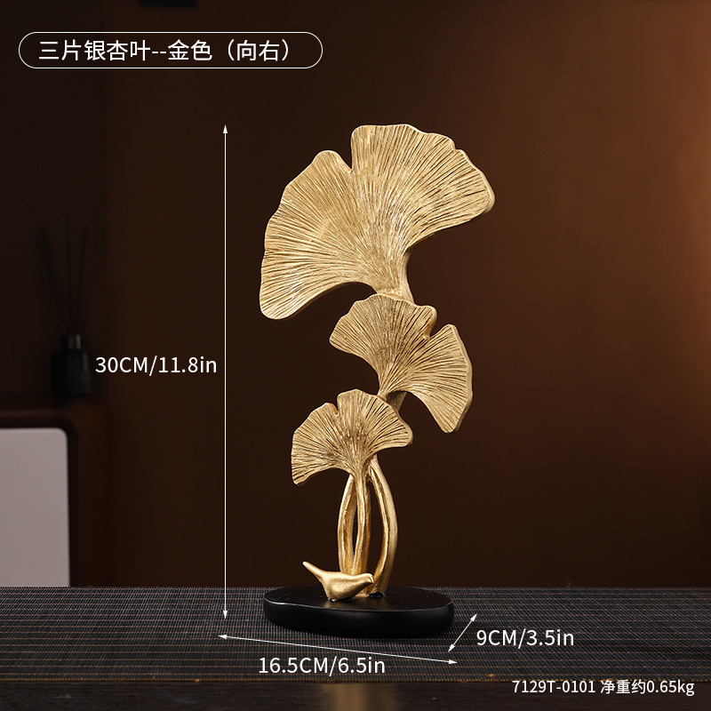 Golden ginkgo leaf