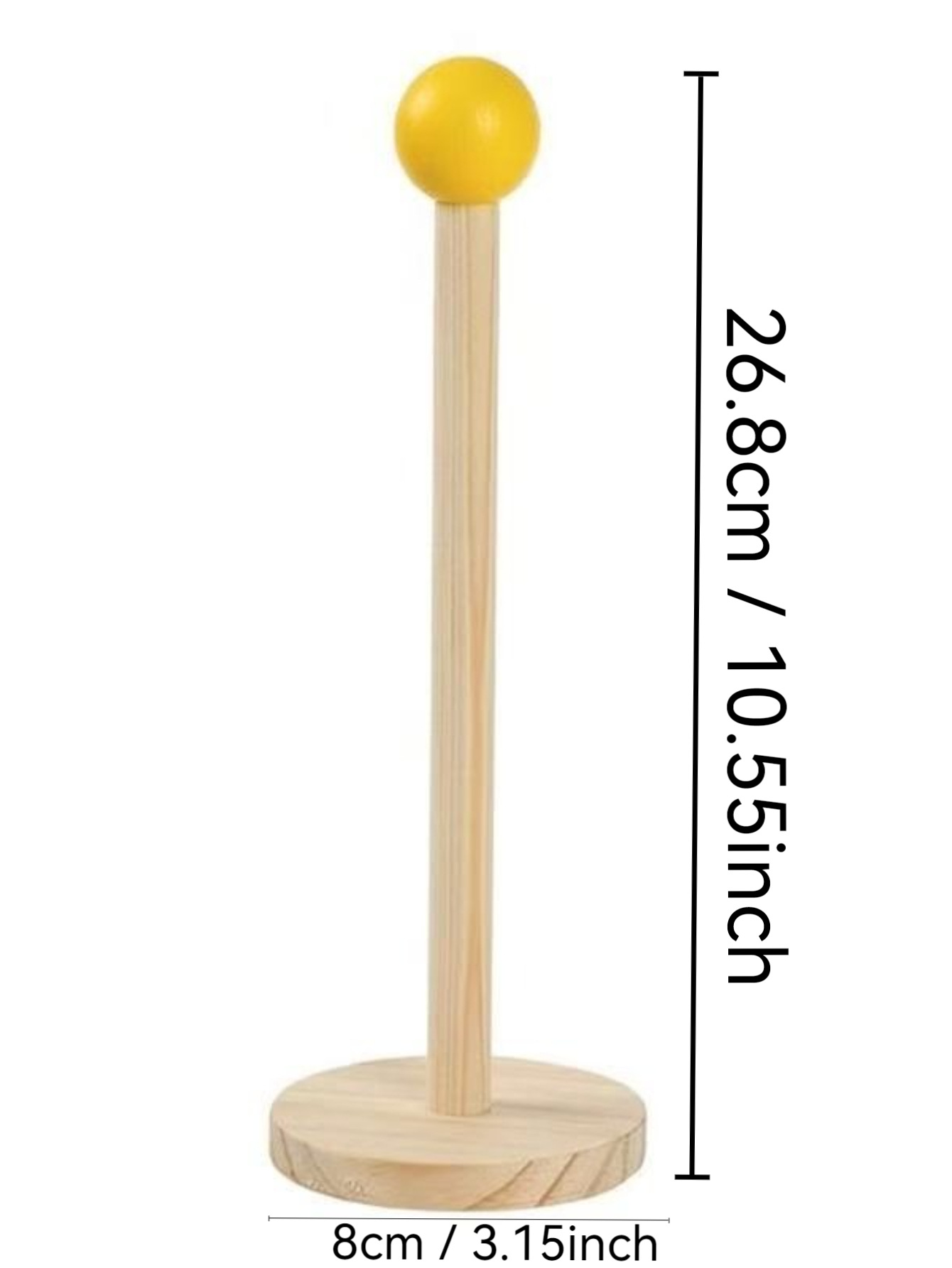 원목 대형 머리끈 거치대 (황구)