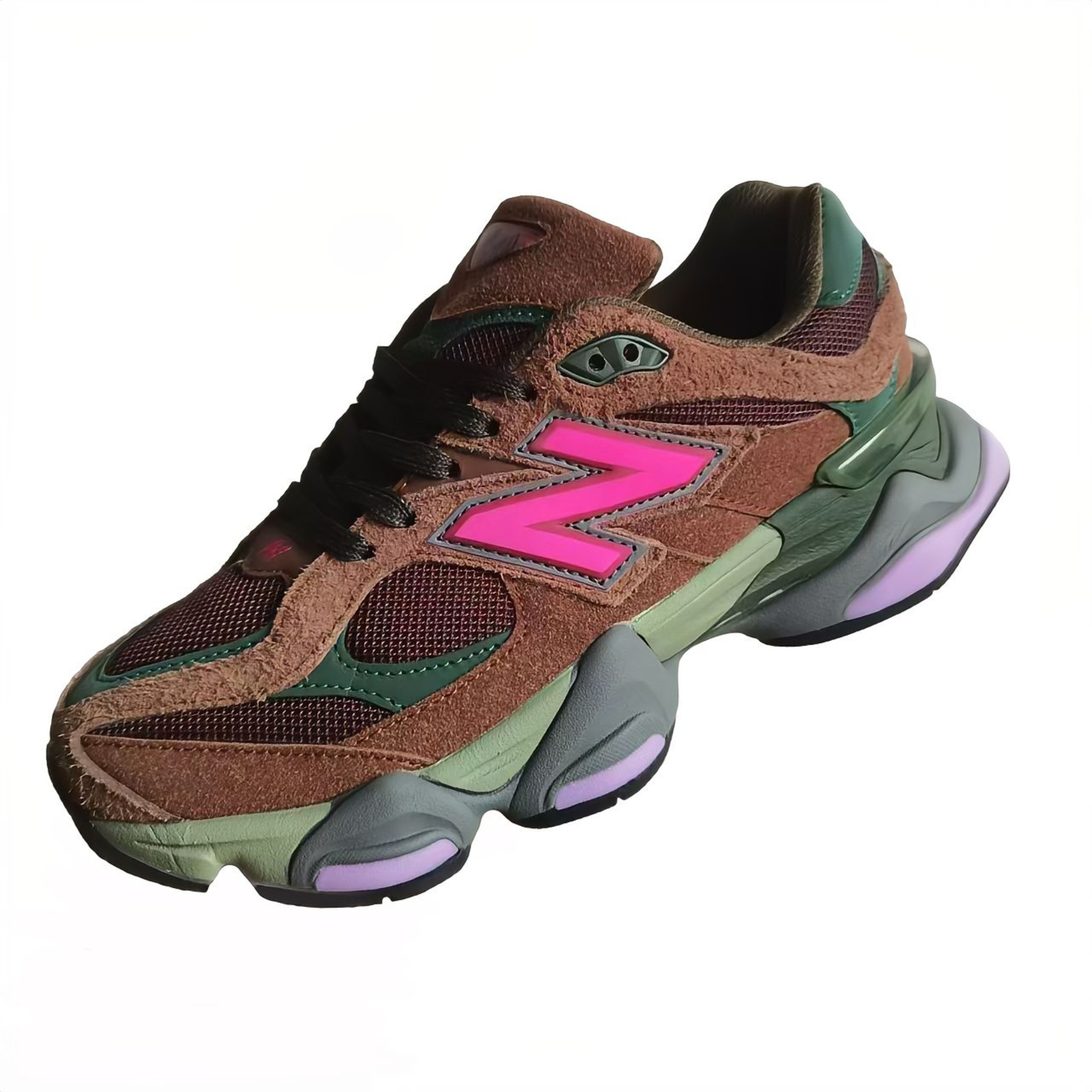 莆田純正NB9060小象蹄ユニセックスレトロカップルスポーツカジュアル高品質ランニングシューズ