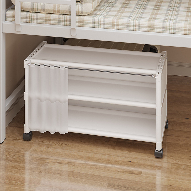 Student Dormitory Under-The-Table Small Shoe Cabinet Dust-Proof Storage Rack Small-Sized Shoe Rack Economical Rental Room Under-The-Bed Storage Artifact