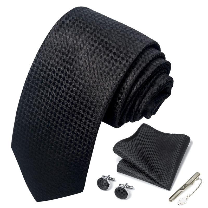 Coffret cadeau de couleur nette pour hommes, 1200 aiguilles, ensemble de robe d'affaires de groupe, cravate de mariage, usine_voghion.com