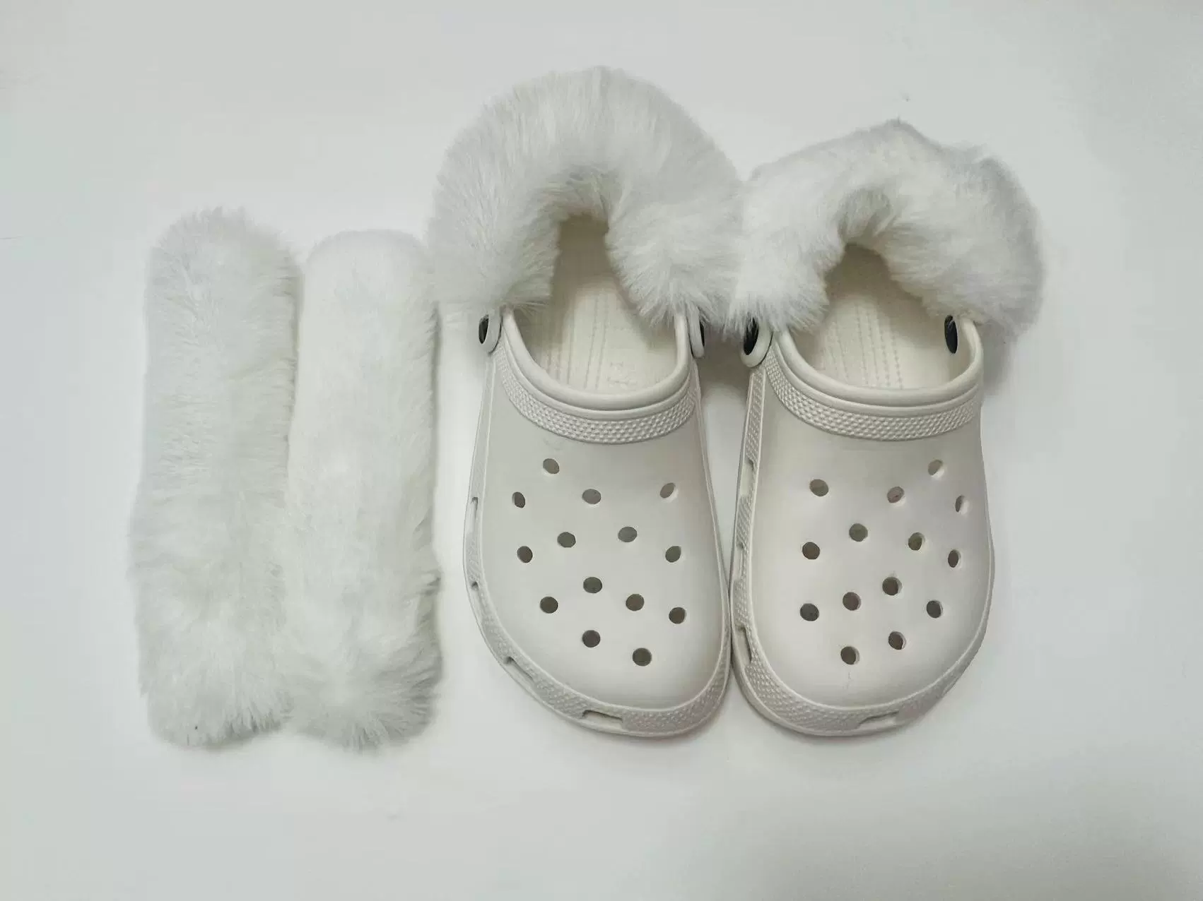 Тапочки в стиле Crocs, тёплая зима съемный подклад, для мужчин и женщин, для любимых