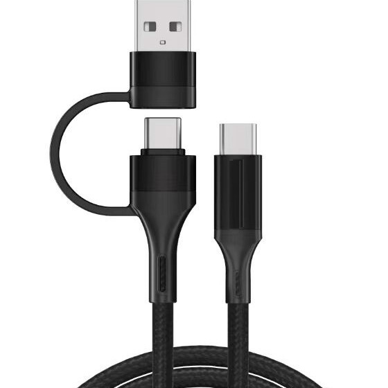 3A wireless charging data line PD60W TYPE-C double head 2 in 1 C TO C TO A public charging wire wholesale