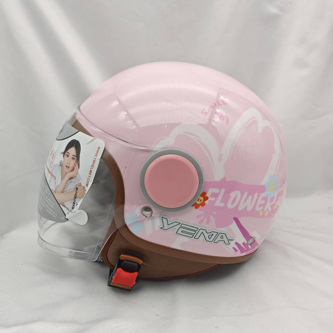 Mustang Helmet Summer Sun Protection Double Mirror Men's and Women's Electric Motorcycle Half Helmet Battery Safety Helmet New National Standard 3C Certification