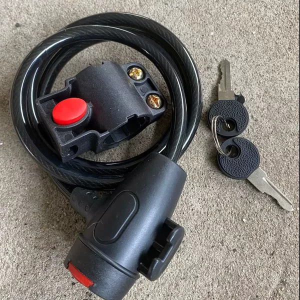Bicycle portable wire lock bicycle accessories chain lock anti-theft lock car lock steel wire lock factory