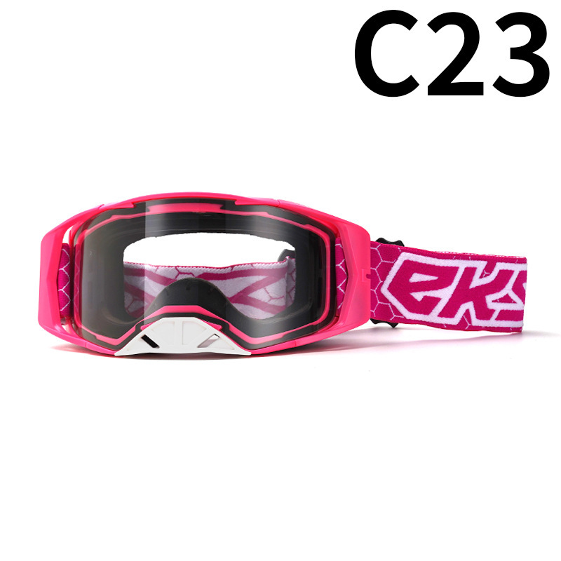 C23 핑크 프레임 흰색 코 투명 필름