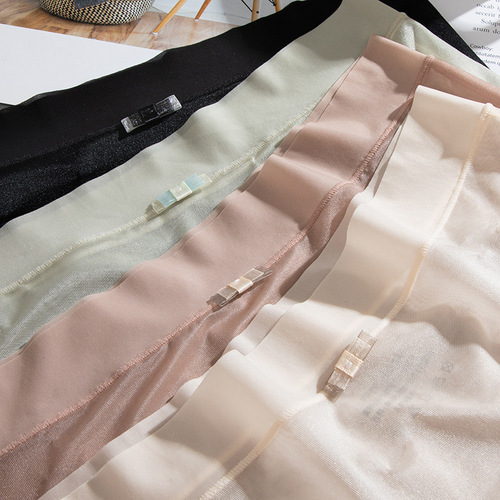 Facial mask underwear, Japanese sweet girl, naked and comfortable, ice silk butt lift, sexy seamless mid-waist underwear, female factory batch