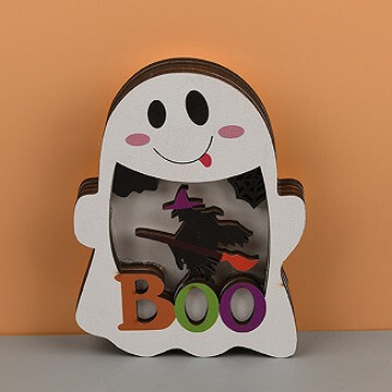 木製クロスボーダーホットスタイルハロウィンオーナメントトレイセットホームデコレーションクラフトホリデーパーティーデコレーション|undefined