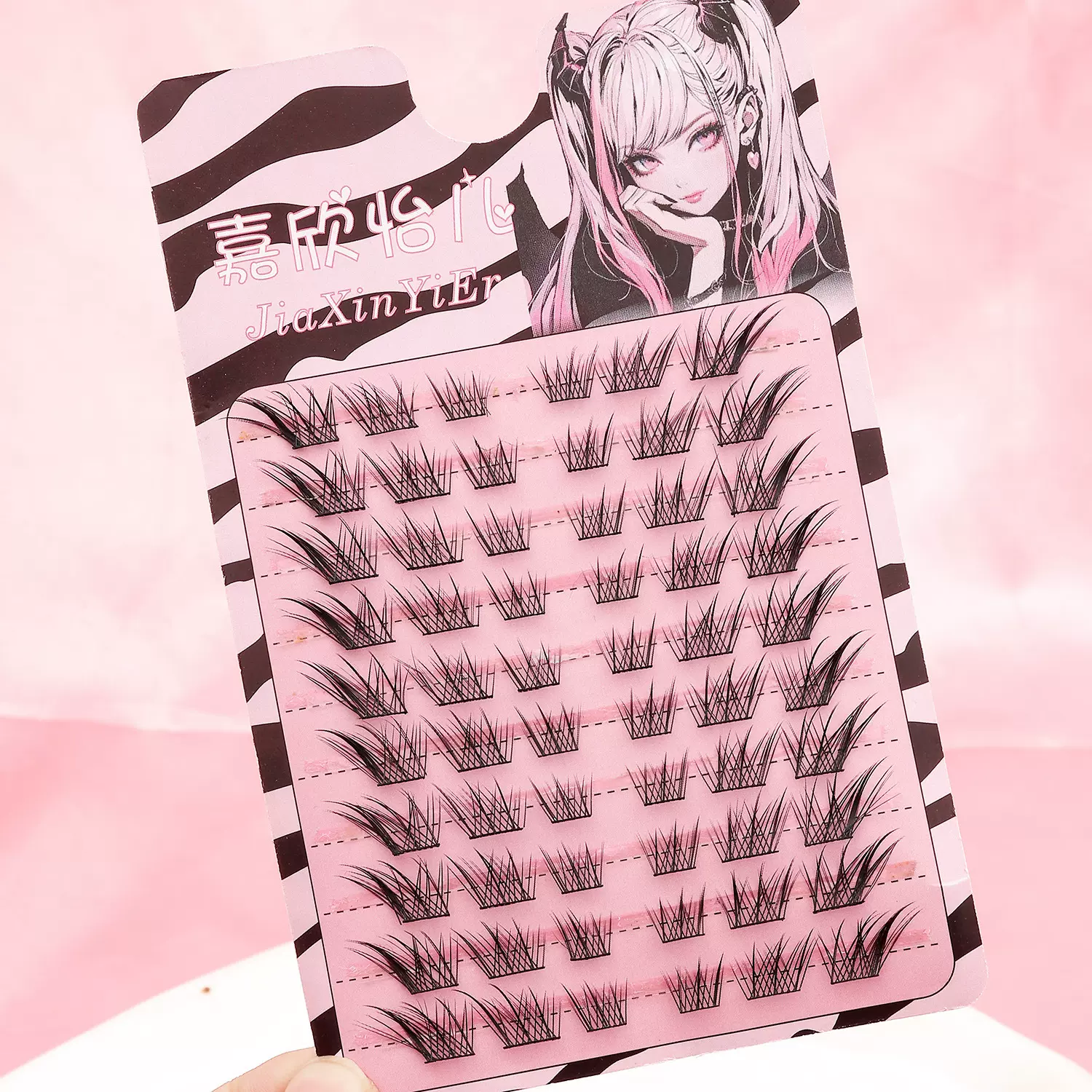 嘉怡欣儿苏妲己眼睫毛分段式大容量漫画细梗自然单簇仿真假睫毛