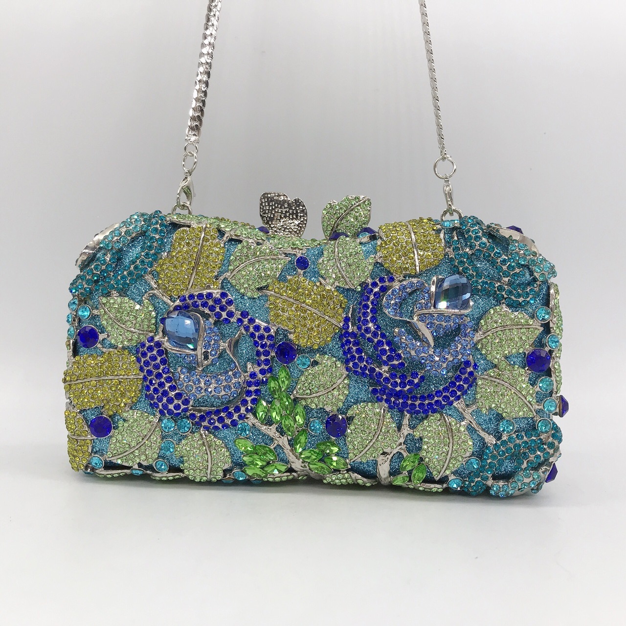 2021 flores de diamantes bolsas de cena bolsas de gemas tridimensionales cuadradas horizontales bolsas de diamantes bolsas de mano bolsas de mujer suaves