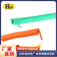 3.0两芯弹簧线一米长机械臂弹簧线TPU彩色玩具弹簧线伸缩螺旋线