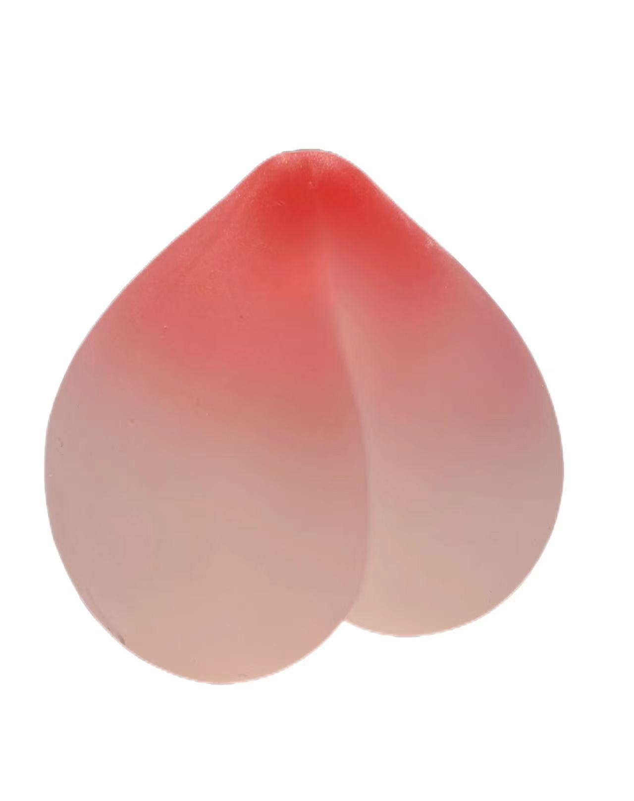 Transparent Peach Aircraft Cup TPE Male Masturbator with Decompression Mimi Ball — detail image 7