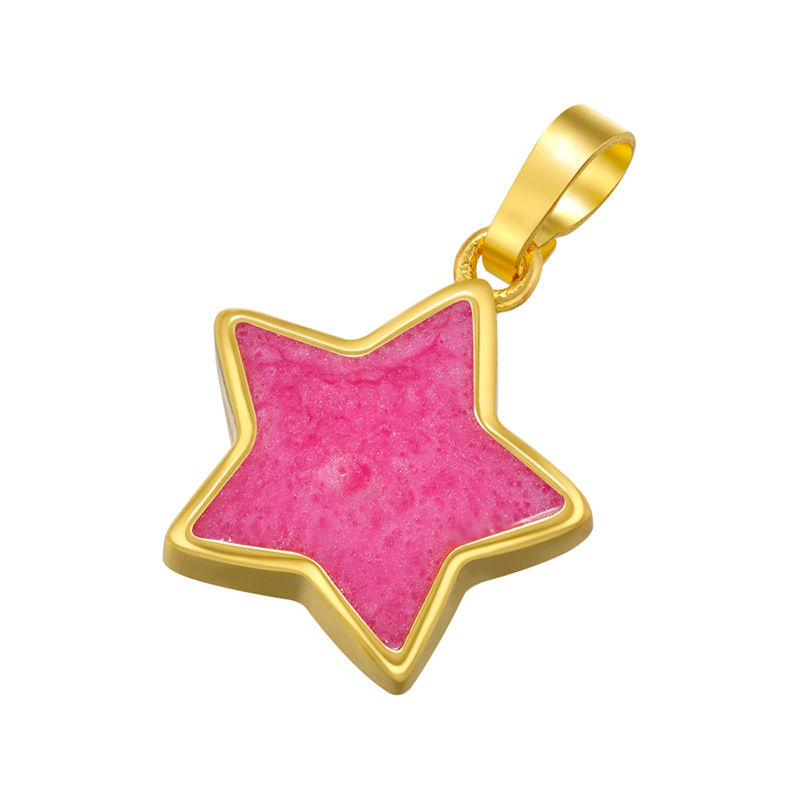 Enamel, Plating Design 1 Piece Copper Pentagram