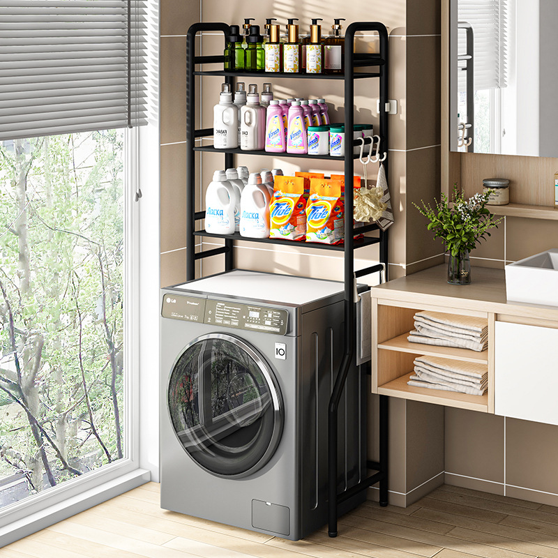 Washing Machine Rack, Bathroom Storage Cabinet, Floor-Standing Toilet Storage Shelf, Washing Machine Floor-Standing Rack