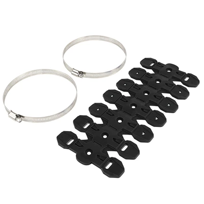 Motorcycle exhaust pipe off-road vehicle parts, rubber anti-scald - black